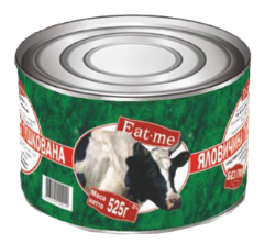 М'ясо тушковане EAT-ME, яловичина, 525г